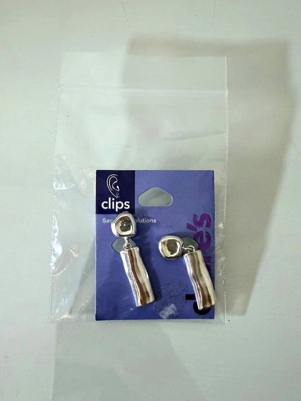 Claire's Silver-Tone Clip-On Earrings NWT